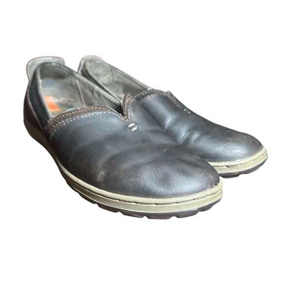 Merrell Women's Leather Slip-On Loafers Size 7.5 Brown - Picture 2 of 11